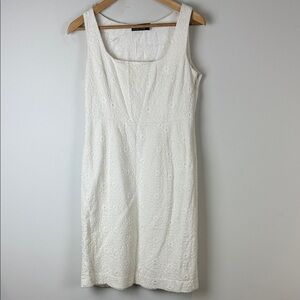 Club Monaco Ivory Floral Midi Dress Size 4